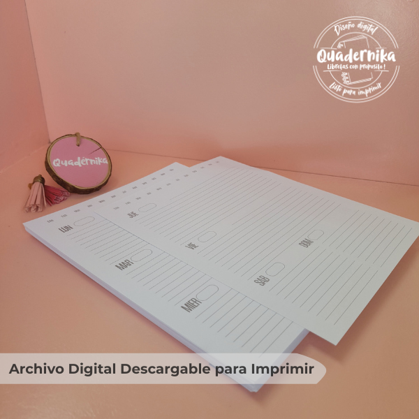 Agenda Perpetua Semanal Medio Oficio